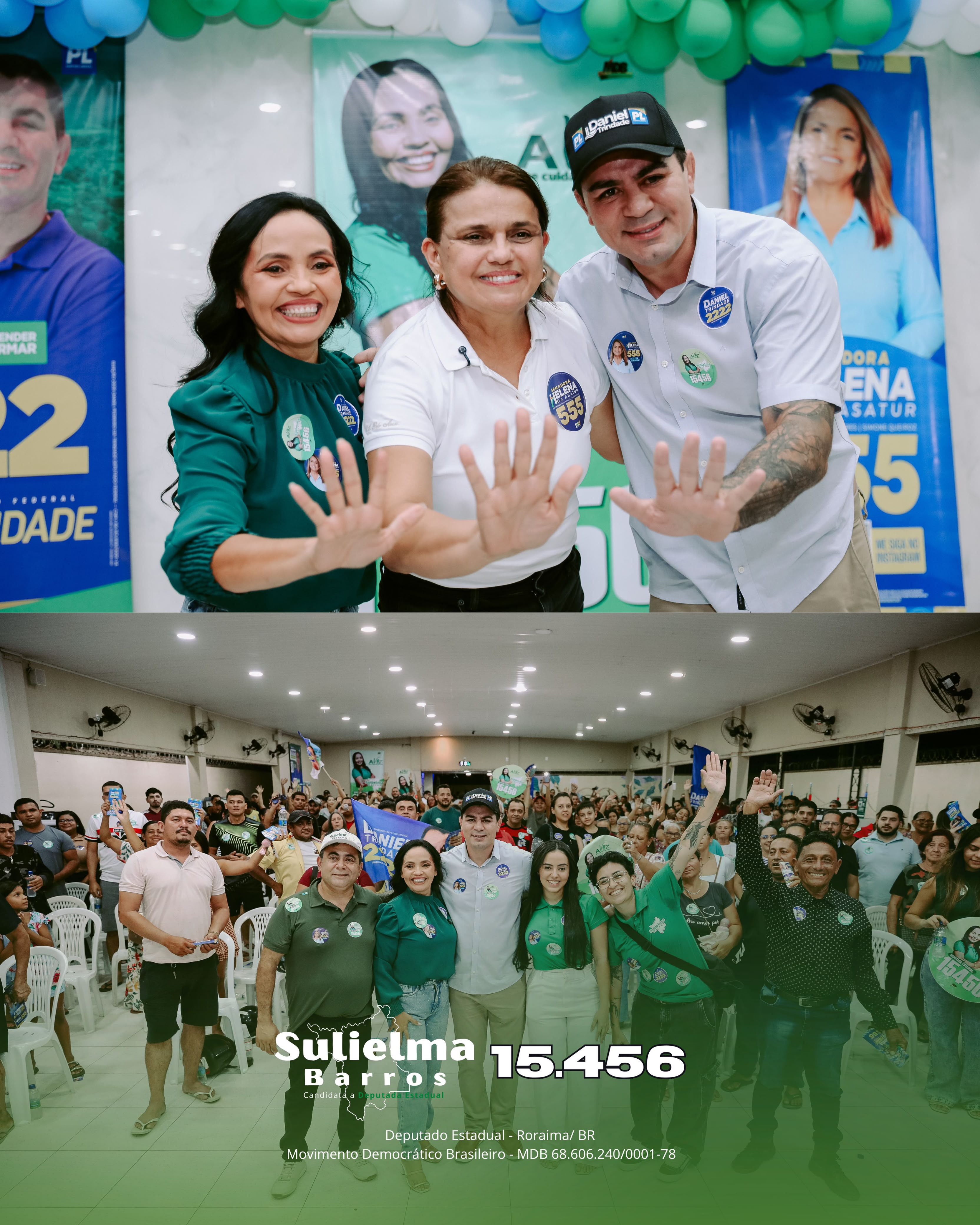 Participantes da Grande Reunião da campanha de Sulielma Barros